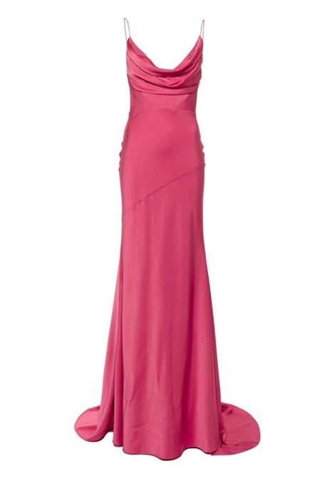 Pink draped satin gown Alex Perry - women ALEX PERRY | Dresses | D1267SS24GRNTRS